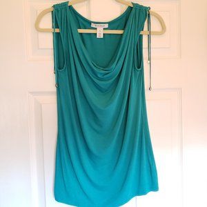 WHBM Cowl Neck Tie Sleeves Size Medium